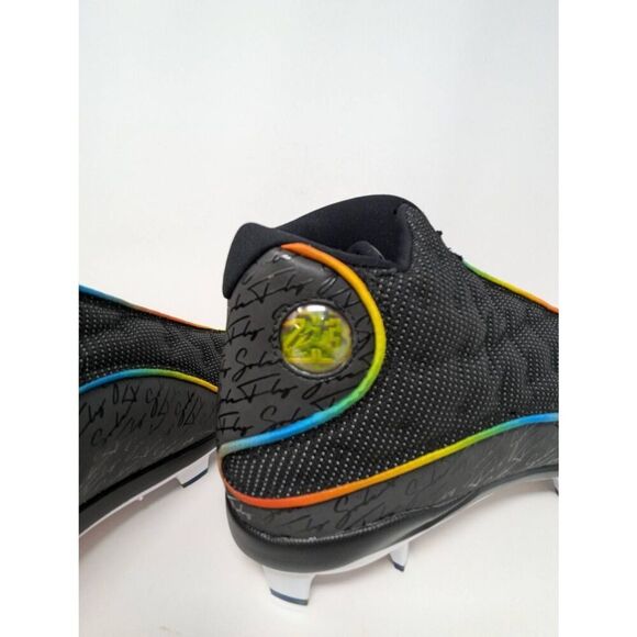 NEW RARE Jordan 13 X SoleFly MLB Miami Marlins Cleats Men’s Size 15 BQ3193-001 main image 9